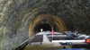 Clearance in the tunnel is 3.10 meters height at a width of 5.0 meters, 4.30 meters height at the center of the arch.