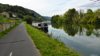 “Wild” mooring near Nouzonville, PK 74, left bank.
