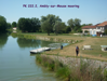 A one-boat mooring below lock 14, Ambly-sur-Meuse. PK 222.2 right bank.