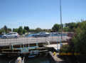 Lock #25 in Toul; the marina Port de France is just ahead at right.