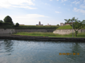 The old town is surrounded by fortifications, some of which are alongside the canal.