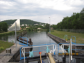 The last lock, Lock #27b, at the junction with the Moselle river.