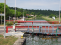 Looking back at the Fains-Veel halte from the lock.