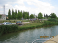 Approaching the marina at Ligny-en-Barrois, PK62.5 Left bank. We took advantage of the gas station across the street, just 150 meters east, to buy 40 liters of diesel fuel.