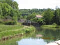 The canal twists through a 15km series of S-curves between the hills from Naix to Demange.