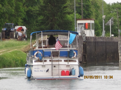 An hour after leaving the tunnel we passed a powerboat going the opposite direction. It was the first American boat we had seen in a year.